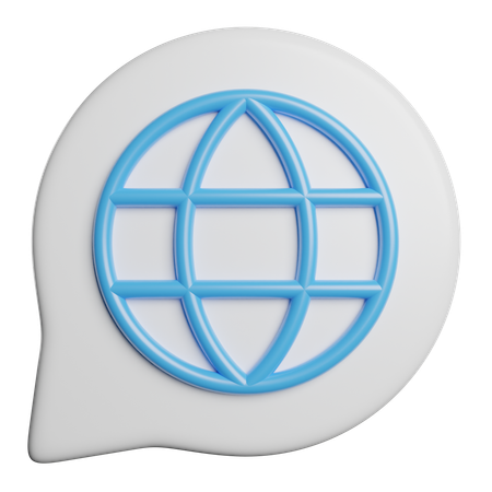 Language  3D Icon