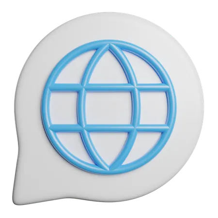 Language  3D Icon