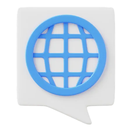 Language  3D Icon