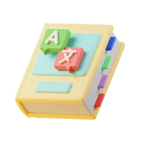 Language Book  3D Icon