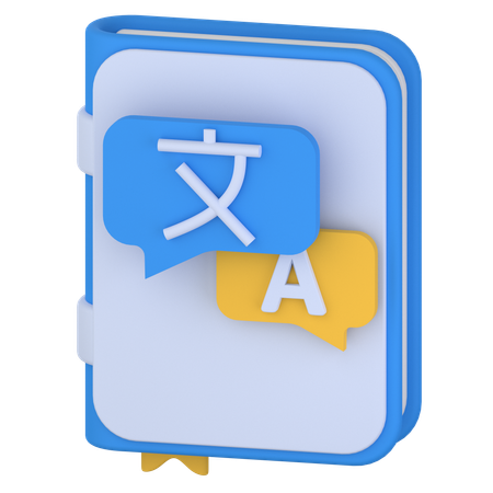 Language Book  3D Icon