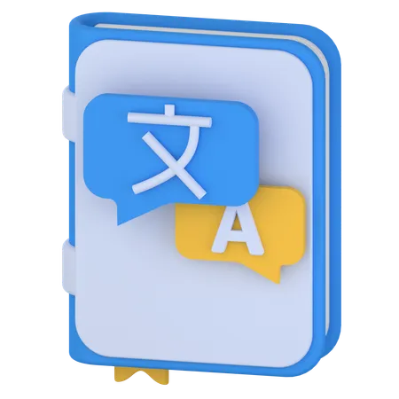 Language Book  3D Icon