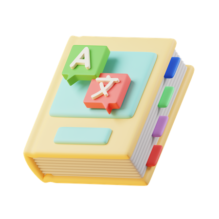 Language Book  3D Icon