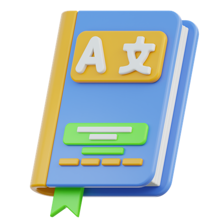 Language book  3D Icon
