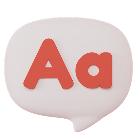 Language Chat  3D Icon