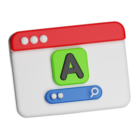 Language Find  3D Icon