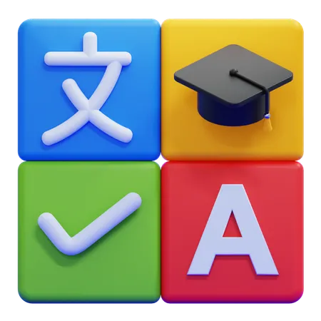 Language Learning  3D Icon