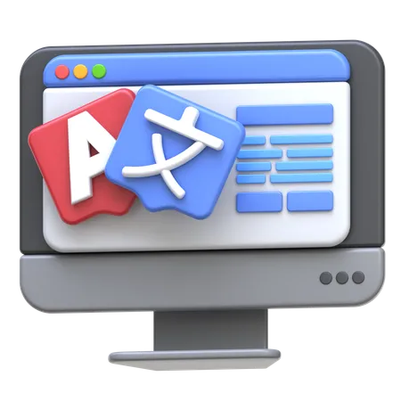 Language Online Course  3D Icon