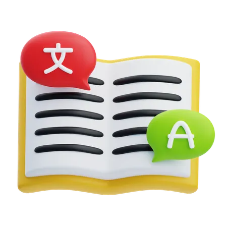 Language Study  3D Icon