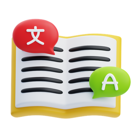 Language Study  3D Icon