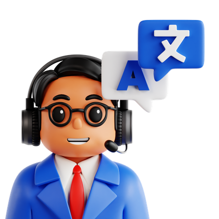 Language support  3D Icon