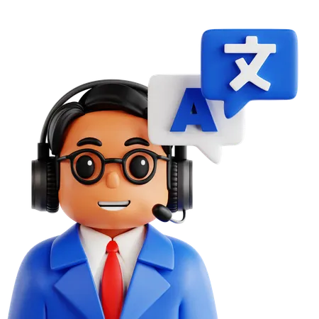 Language support  3D Icon