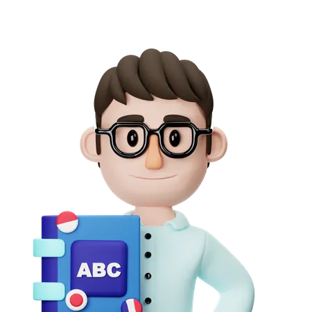 Language Teacher  3D Icon