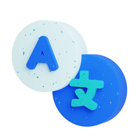 Language Translate  3D Icon