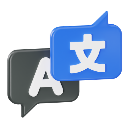 Language Translate  3D Icon
