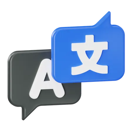 Language Translate  3D Icon