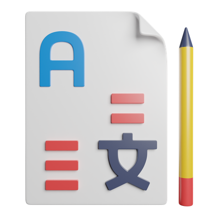 Language Translate  3D Icon