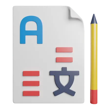 Language Translate  3D Icon