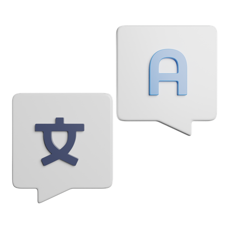 Language Translate  3D Icon