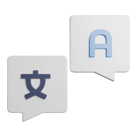 Language Translate  3D Icon