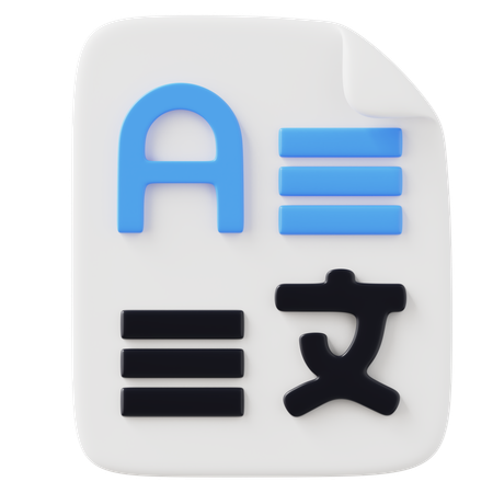 Language Translate  3D Icon