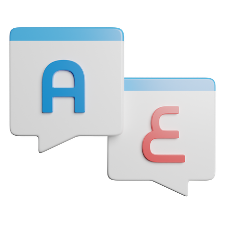 Language Translate  3D Icon