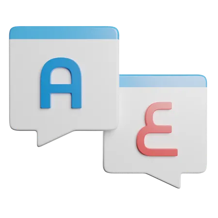 Language Translate  3D Icon