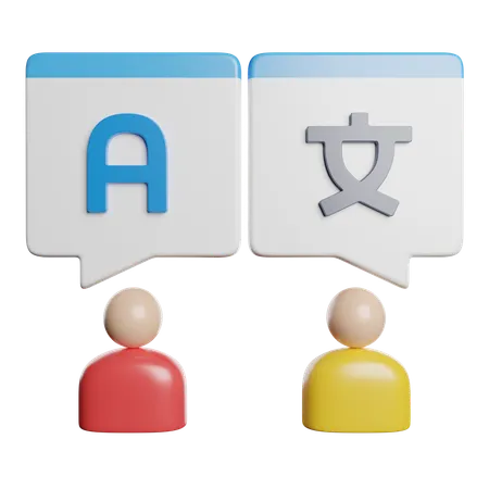 Language Translate  3D Icon