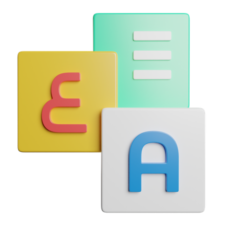 Language Translate  3D Icon