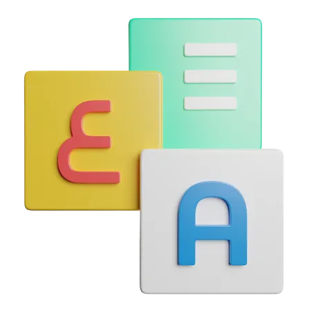 Language Translate  3D Icon