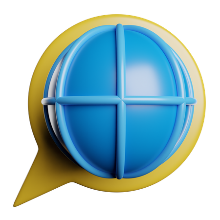 Language Translate  3D Icon