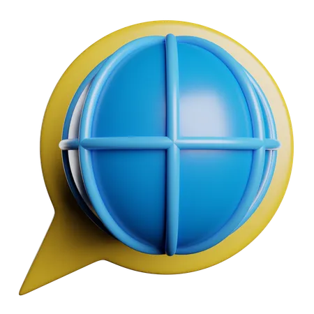 Language Translate  3D Icon