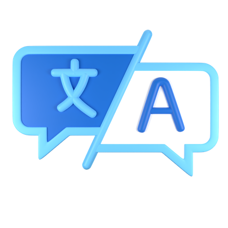 Language Translate  3D Icon