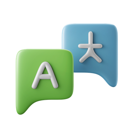 Language Translate  3D Icon