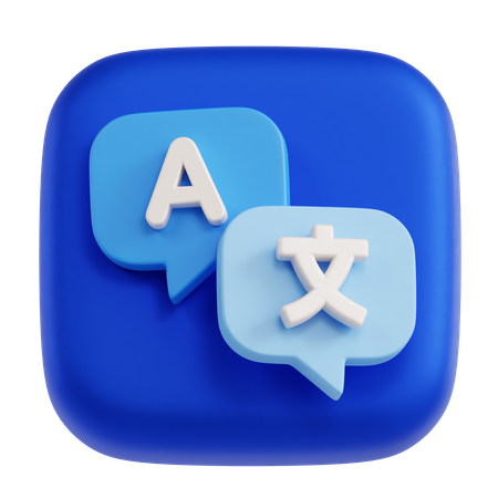 Language Translate  3D Icon