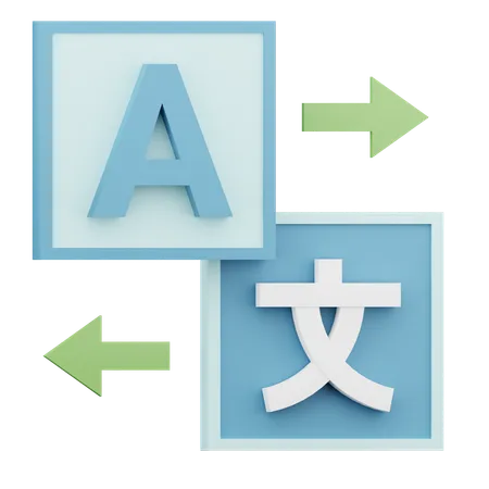 Language Translate  3D Icon