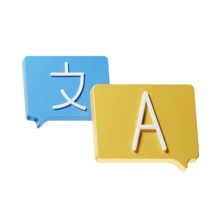 Language Translation  3D Icon