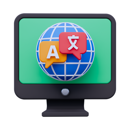 Language Translation  3D Icon