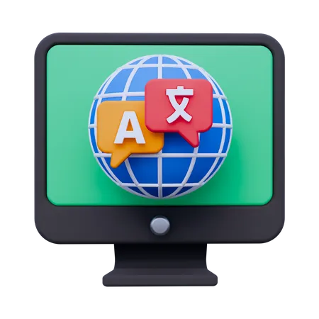 Language Translation  3D Icon