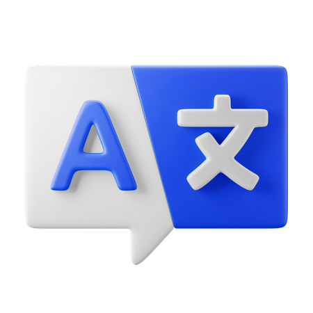 Language Translation  3D Icon