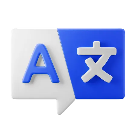 Language Translation  3D Icon