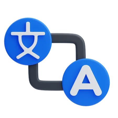 Language Translation  3D Icon