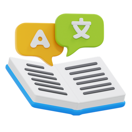 Language Translation  3D Icon