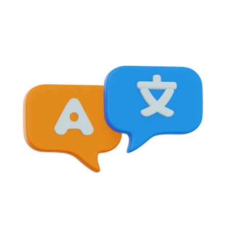 Language Translation  3D Icon