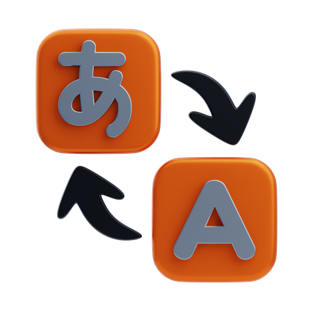 Language Translation  3D Icon