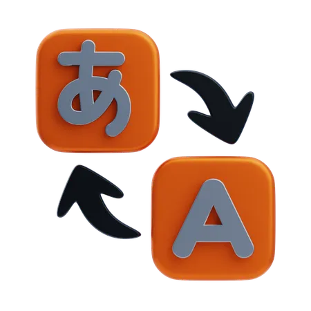 Language Translation  3D Icon