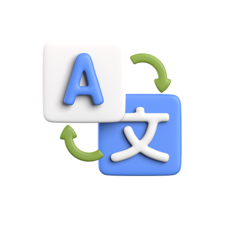 Language Translation  3D Icon