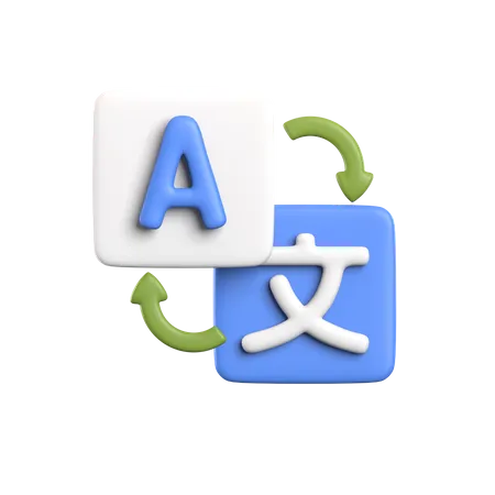 Language Translation  3D Icon