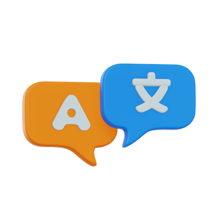 Language Translation  3D Icon