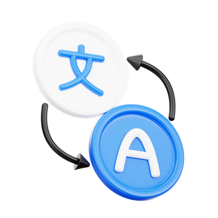 Language translator  3D Icon
